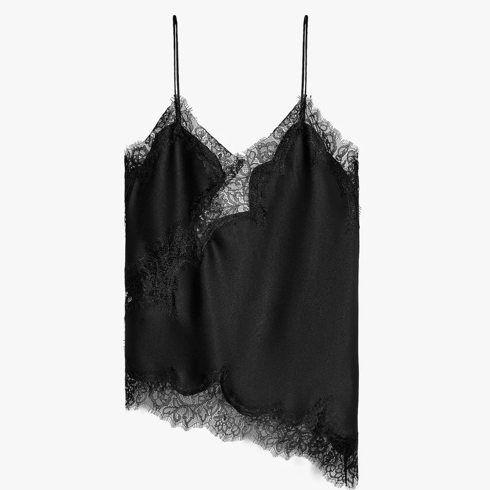 Zara Lace Trim Cami Top